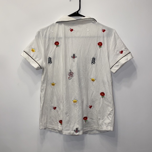 🟣 Pajama Set - Matching Shorts and Button Down Short-sleeve - Picture 6 of 10